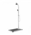 vidaXL Garden Shower with Grey Base 220 cm Aluminium