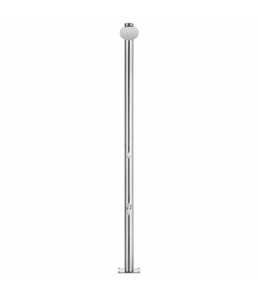 vidaXL Garden Shower with Grey Base 220 cm Stainless Steel
