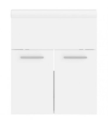vidaXL Sink Cabinet with Built-in Basin White Engineered Wood