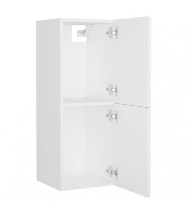 vidaXL Bathroom Furniture Set White Engineered Wood