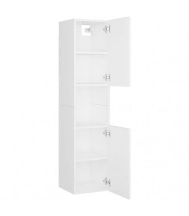 vidaXL Bathroom Furniture Set White Engineered Wood