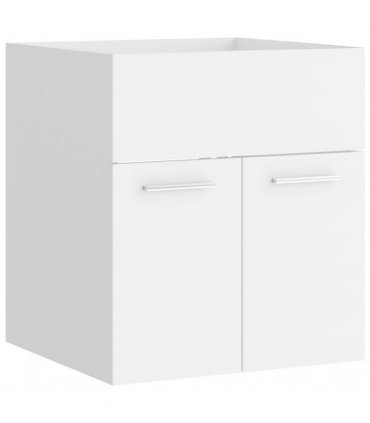 vidaXL Bathroom Furniture Set White Engineered Wood