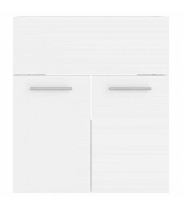vidaXL Bathroom Furniture Set White Engineered Wood