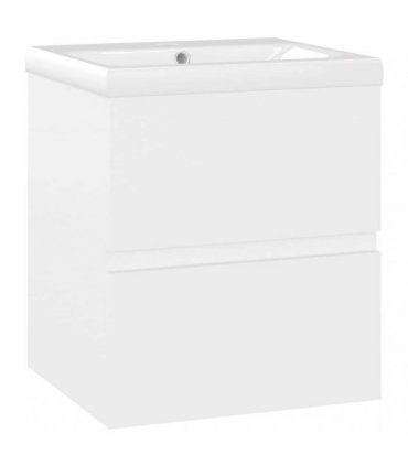 vidaXL Sink Cabinet with Built-in Basin White Engineered Wood
