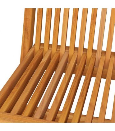 vidaXL Folding Chairs 8 pcs Solid Teak Wood