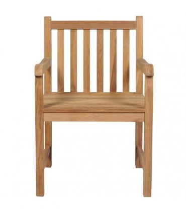 vidaXL Outdoor Chairs 6 pcs Solid Teak Wood