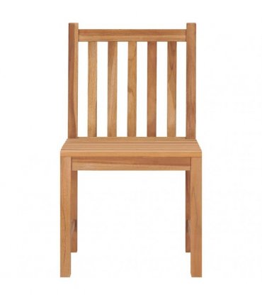 vidaXL Garden Chairs 4 pcs Solid Teak Wood