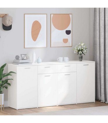 vidaXL Sideboard White 160x36x75 cm Engineered Wood