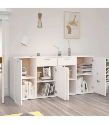 vidaXL Sideboard White 160x36x75 cm Engineered Wood