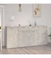 vidaXL Sideboard Concrete Grey 160x36x75 cm Engineered Wood