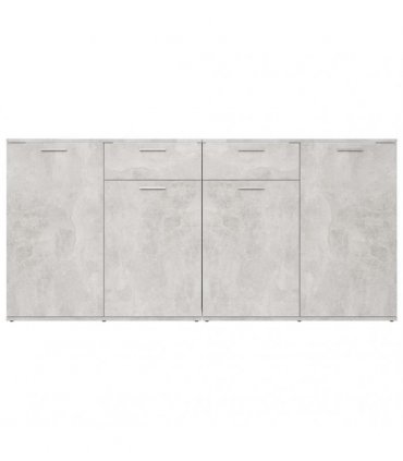 vidaXL Sideboard Concrete Grey 160x36x75 cm Engineered Wood