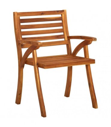 vidaXL Garden Chairs 6 pcs Solid Acacia Wood