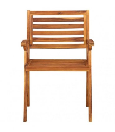 vidaXL Garden Chairs 6 pcs Solid Acacia Wood