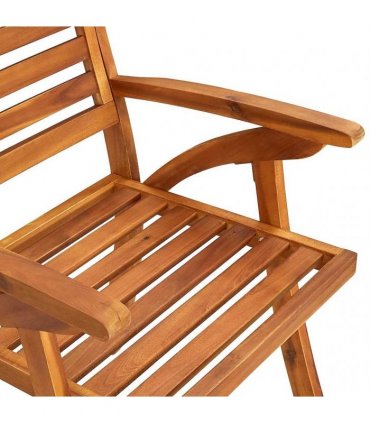 vidaXL Garden Chairs 6 pcs Solid Acacia Wood