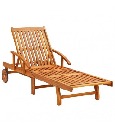 vidaXL Sun Loungers 2 pcs Solid Acacia Wood