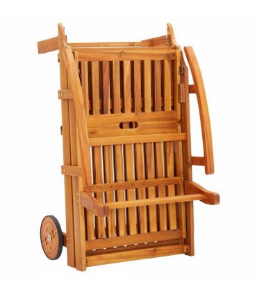 vidaXL Sun Loungers 2 pcs Solid Acacia Wood