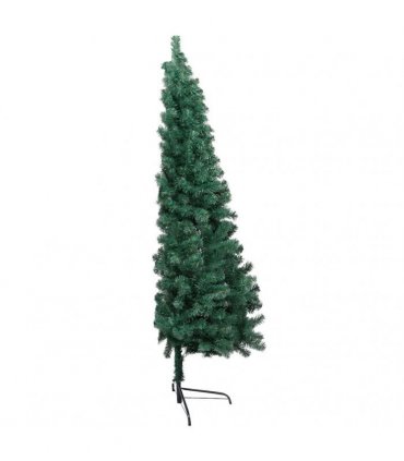 vidaXL Artificial Half Pre-lit Christmas Tree Ball Set Green 120 cm