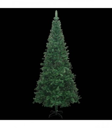 vidaXL Artificial Pre-lit Christmas Tree with Ball Set L 240 cm Green