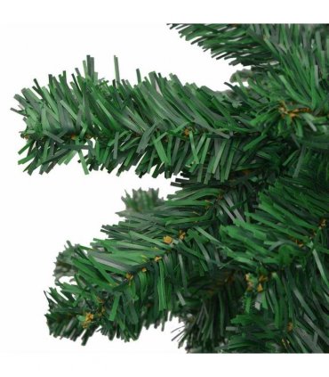 vidaXL Artificial Pre-lit Christmas Tree with Ball Set L 240 cm Green