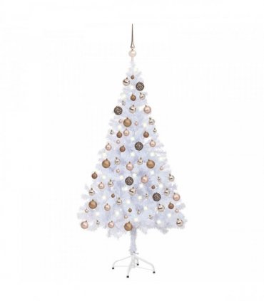 vidaXL Artificial Pre-lit Christmas Tree Ball Set 120 cm 230 Branches