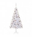 vidaXL Artificial Pre-lit Christmas Tree with Ball Set 210cm 910 Branches