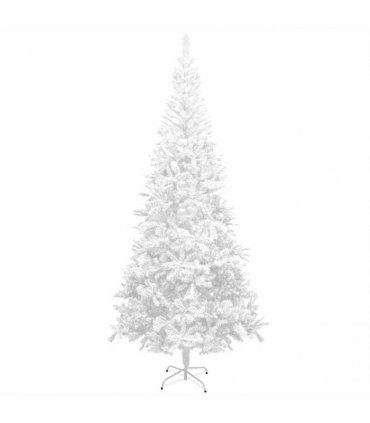 vidaXL Artificial Pre-lit Christmas Tree with Ball Set L 240 cm White
