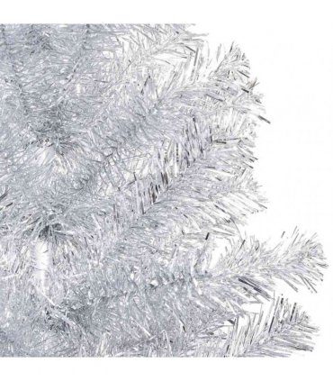 vidaXL Artificial Pre-lit Christmas Tree with Ball Set Silver 120 cm