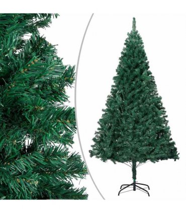 vidaXL Artificial Pre-lit Christmas Tree with Ball Set Green 120 cm PVC
