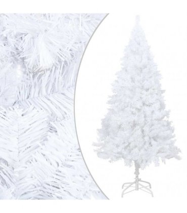 vidaXL Artificial Pre-lit Christmas Tree with Ball Set White 120cm PVC