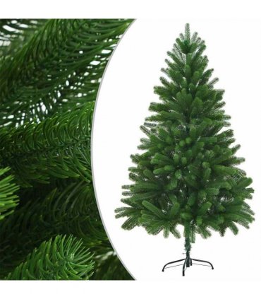 vidaXL Artificial Pre-lit Christmas Tree with Ball Set 180 cm Green
