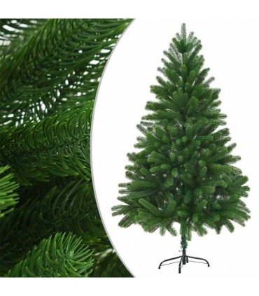 vidaXL Artificial Pre-lit Christmas Tree with Ball Set 210 cm Green