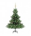 vidaXL Nordmann Fir Artificial Christmas Tree LED&Ball Set Green 150cm