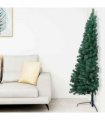 vidaXL Artificial Half Pre-lit Christmas Tree with Ball Set Green 120 cm