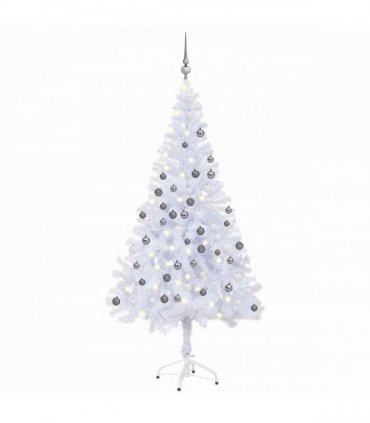 vidaXL Artificial Pre-lit Christmas Tree with Ball Set 120cm 230 Branches