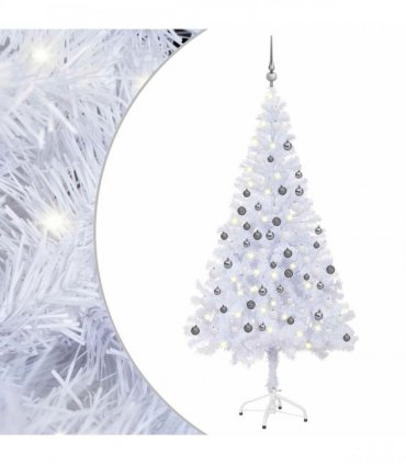 vidaXL Artificial Pre-lit Christmas Tree with Ball Set 150cm 380 Branches
