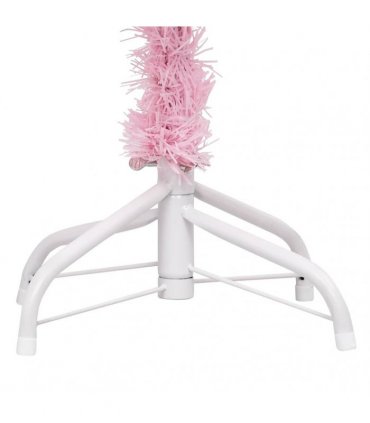 vidaXL Artificial Pre-lit Christmas Tree with Ball Set Pink 240 cm PVC