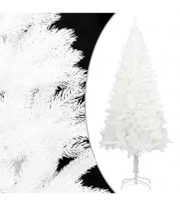 vidaXL Artificial Pre-lit Christmas Tree with Ball Set White 150 cm