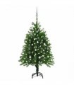vidaXL Artificial Pre-lit Christmas Tree with Ball Set 120 cm Green