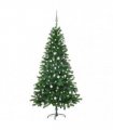 vidaXL Artificial Pre-lit Christmas Tree with Ball Set 180 cm Green