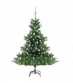 vidaXL Nordmann Fir Artificial Christmas Tree LED&Ball Set Green 180cm