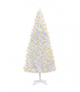vidaXL Artificial Pre-lit Christmas Tree 400 cm White
