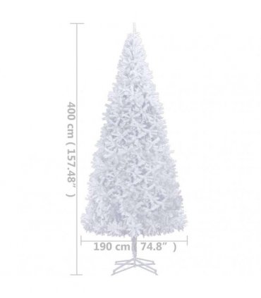 vidaXL Artificial Pre-lit Christmas Tree 400 cm White