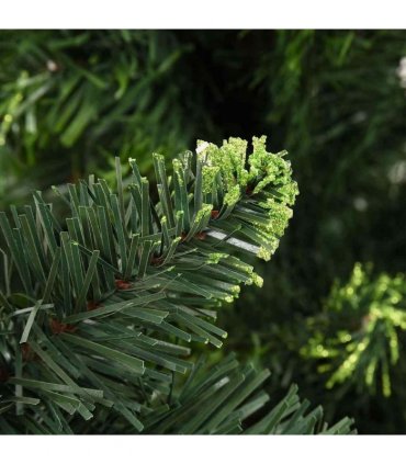 vidaXL Artificial Pre-lit Christmas Tree with Pine Cones Green 210 cm