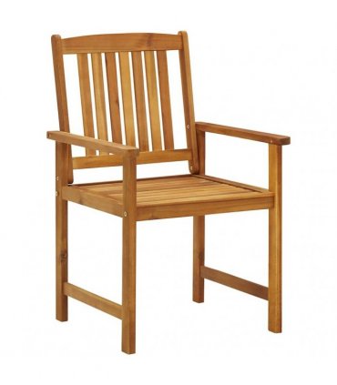 vidaXL Garden Chairs 6 pcs Solid Acacia Wood