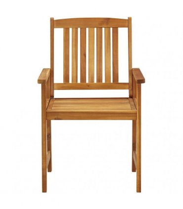 vidaXL Garden Chairs 6 pcs Solid Acacia Wood
