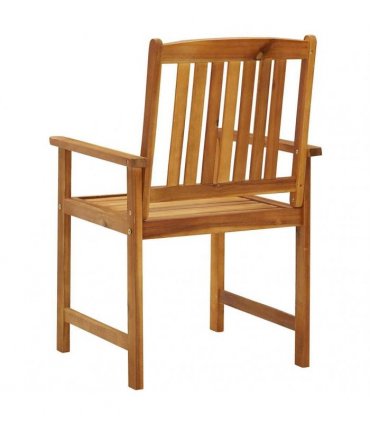 vidaXL Garden Chairs 6 pcs Solid Acacia Wood