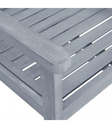 vidaXL Garden Chairs 8 pcs Solid Acacia Wood Grey
