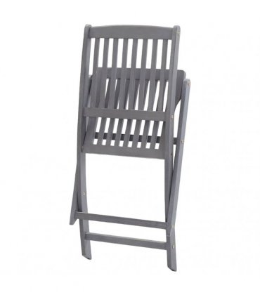 vidaXL Folding Chairs 8 pcs Solid Acacia Wood