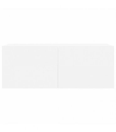 vidaXL 8 Piece TV Cabinet Set White Engineered Wood
