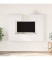 vidaXL 6 Piece TV Cabinet Set White Engineered Wood